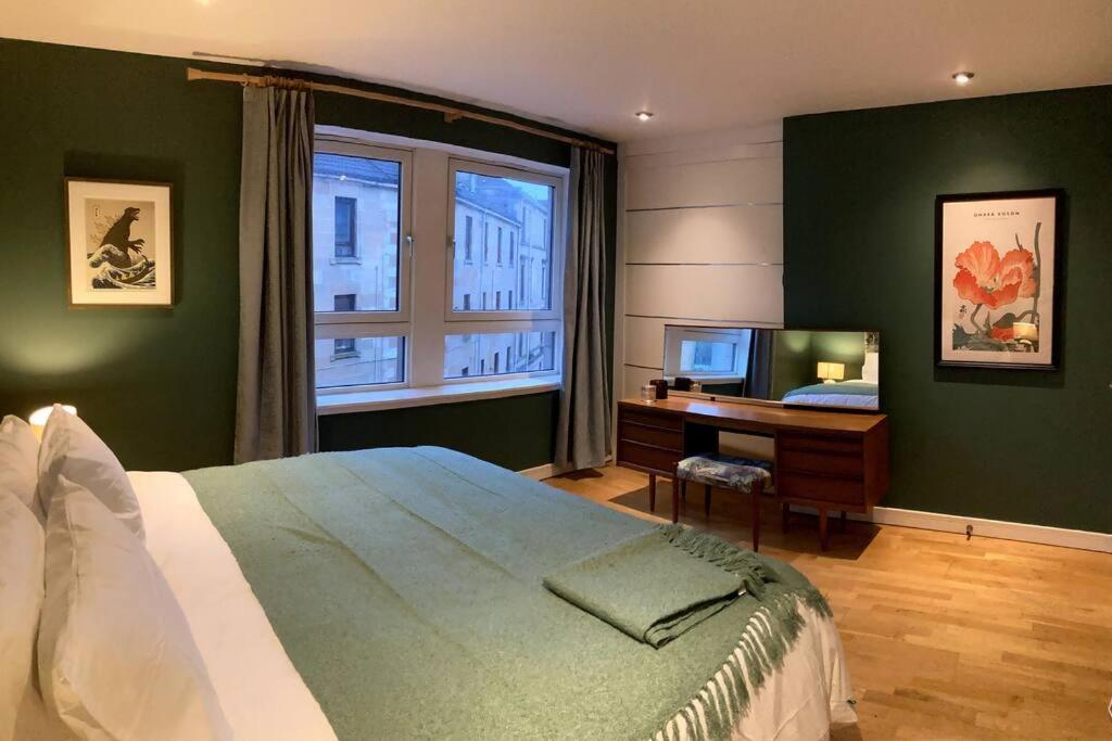 Stylish 2 Bed Accessible Flat Perfect Location Appartement Glasgow Buitenkant foto