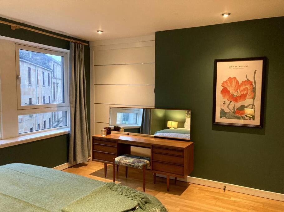 Stylish 2 Bed Accessible Flat Perfect Location Appartement Glasgow Buitenkant foto